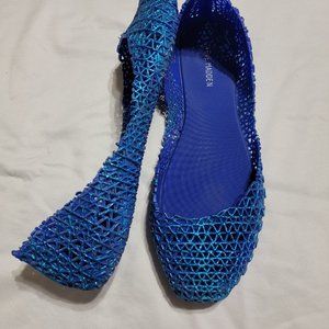 Steve Madden blue flats, size 10